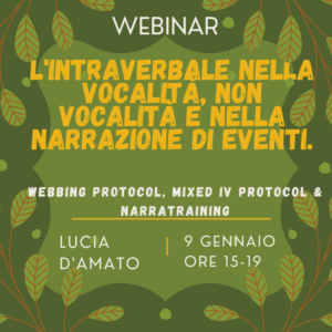 L’Intraverbale nella vocalità, nella non vocalità e nella narrazione di eventi