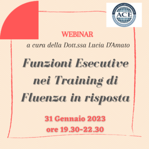 Le Funzioni Esecutive nei training di fluenza in risposta